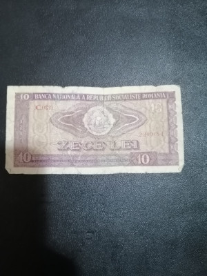 Bancnota 10 Lei - 1966 foto