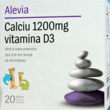 Calciu 1200mg+vit d3 20dz, Alevia