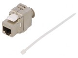 Soclu RJ45 Cat 6a Ecranat Keystone 8p8c IDC, Logilink