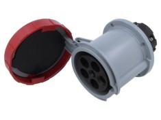 Conector alimentare AC trifazat 63A 415V IP69K soclu mamă AMPHENOL