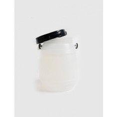 Bidon 2.5 litri, cu toarta si capac prin infiletare, Sterk, Plastic Alb
