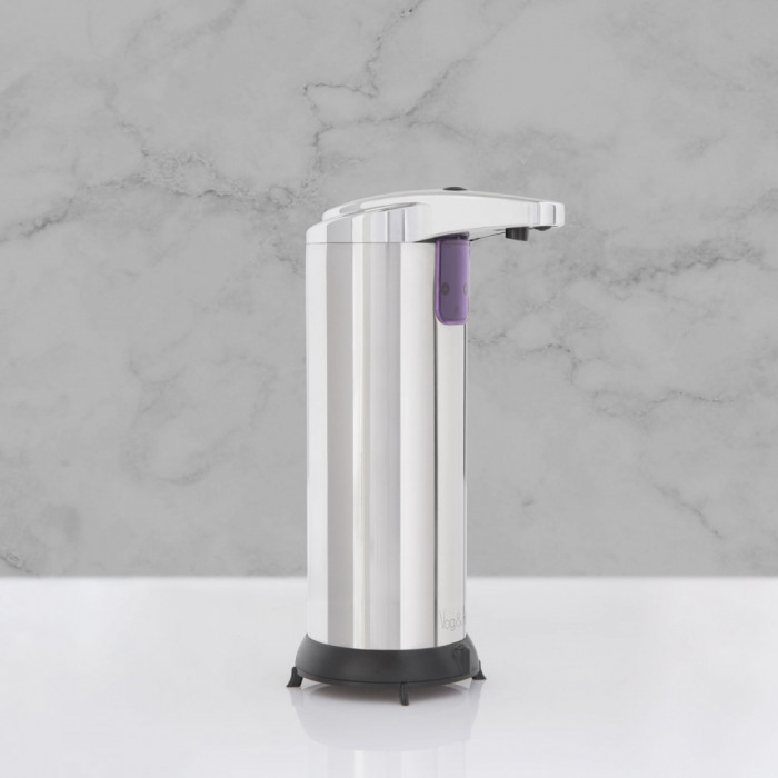 Vog und Arths - Dozator automat de săpun lichid - 220 ml- stand alone, cu baterie, crom lucios