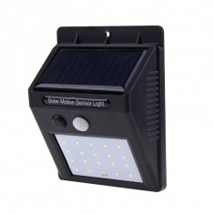 Proiector LED Cu Panou Solar si Senzor de Miscare DX10 Lampa 20 LED-uri foto