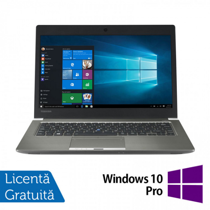 Laptop Refurbished Toshiba Portege Z30t-C-145, Intel Core i7-6500U 2.50GHz, 8GB DDR3, 256GB SSD, 13.3 Inch Full HD TouchScreen, Webcam + Windows 10 Pr