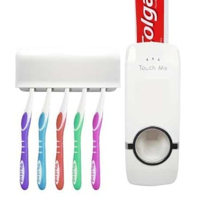 Dozator pentru pasta de dinti cu suport de periute Touch Me foto