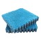 Set 10 Piese Covor tip Puzzle, Spuma EVA, Pufos, 30 x 30 x 1 cm, Albastru
