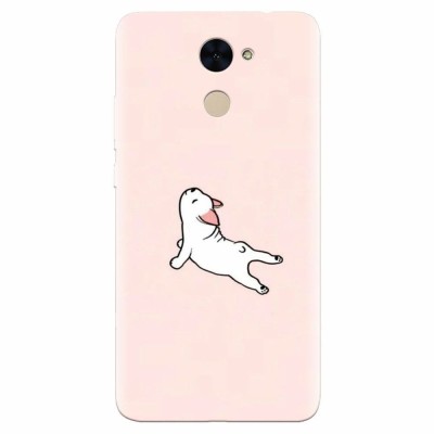 Husa silicon pentru Huawei Y7 Prime 2017, Cute Dog Streching foto