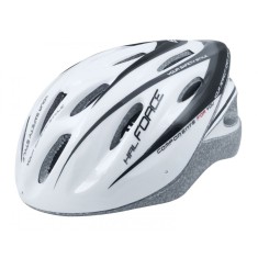 Casca Force Hal Alb/Negru S-M (54-58 cm) Ultimate FactoryBikes foto