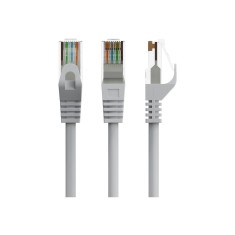 Gembird PP6U, CU, 2M , Patchcord RJ45 Cat6 UTP, 2m, Pure Copper, Gri