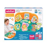 Winfun Puzzle Interactiv cu Sunete si Lumini, Educativ pentru Copii, Dezvoltarea Abilitatilor Motrice