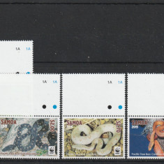 Samoa 2015-Fauna,WWF,Reptile,Serpi,serie 4 val.,Partea I,MNH,Mi.1218-1221