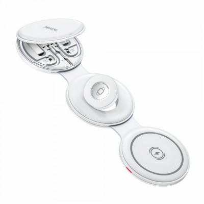 Incarcator Retea Wireless Yesido DS29 5in1, 15W, 1.67A, Alb foto