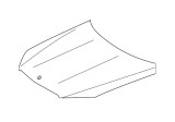 Capota motor Mercedes Clasa GLE (V/C167), 01.2019-, aluminiu