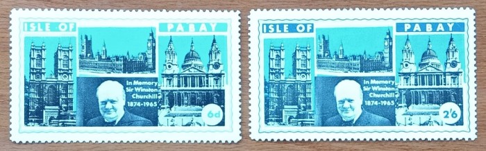 UK-SCOTIA-(ENISIUNE LOCALA- PA BAY)- &#039;&#039;ANIV. SIR W. CHURCHIL&#039;&#039;-lot 2val- MNH -NESTAMPL.--VEZI SCAN