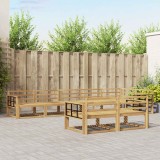 vidaXL Set de canapele de exterior 8 pcs Alb 406 x 168,5 x 73 cm 3386628