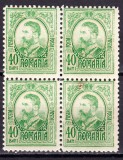Cumpara ieftin ✅ RO 1908 LP 66 e " Carol I - 'Gravate' ", 40B verde bloc de 4 , MNH ( mai multe disponibile , pot diferi ! )