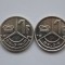 lot 2 monede diferite 1 franc 1990 Belgia-BELGIQUE-BELGIE