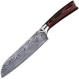 Cutit de bucatar Foxter, universal, ascutit, 31 cm, otel si lemn, maner ergonomic