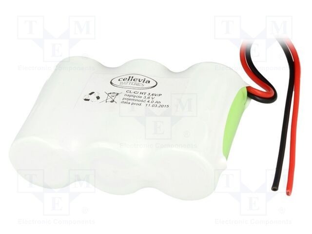 Acumul: Ni-MH C 3,6V 4000mAh cabluri 250mm Număr celule: 3