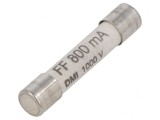 Siguranță Ultra-Rapidă 800mA 6,3x32mm 1kVAC/1kVDC