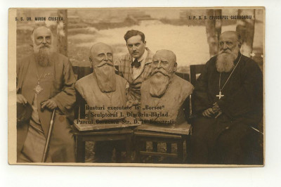 Fotografie I. Dimitriu B&amp;acirc;rlad, Patriarhul Miron Cristea și Episcopul Ciorogariu foto