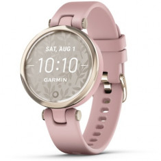 Ceas smartwatch Garmin Lily, Cream Gold/Dust Rose, curea silicon