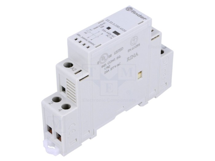 Contactor 2-Poli 25A 230V AC/DC