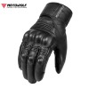 Manusi Moto, piele, protectii din fibra de carbon, warm design, captuseala, Touchscreen, Motowolf