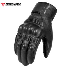 Manusi Moto, piele, protectii din fibra de carbon, warm design, captuseala, Touchscreen