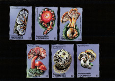 Dominica 2001 - Flora,ciuperci,serie 6 valori dantelate , MNH,Mi.3182-3187 foto