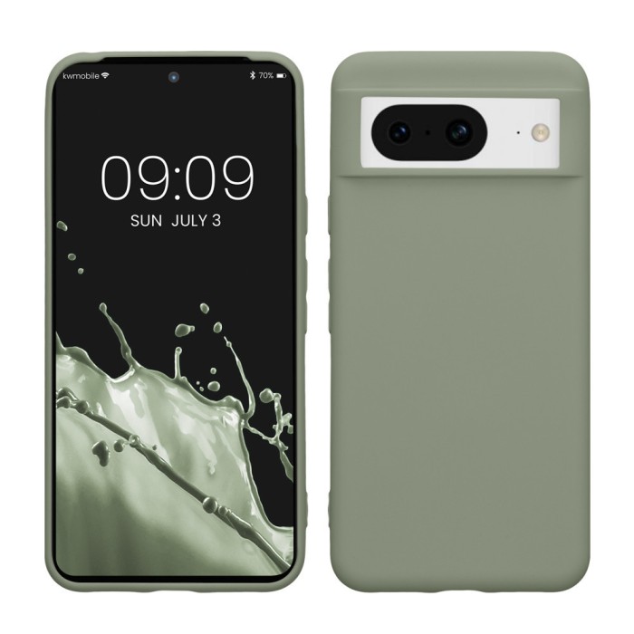 Husa Kwmobile pentru Google Pixel 8, Verde, Silicon, KWM0000208H011C
