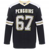 Pittsburgh Penguins tricou de bărbați cu m&acirc;necă lungă Hockey Heavy Jersey Long Sleeve - M, Majestic