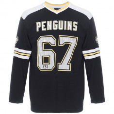 Pittsburgh Penguins tricou de bărbați cu mânecă lungă Hockey Heavy Jersey Long Sleeve - M