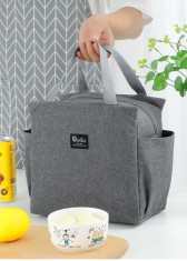 Geanta TermoIzolanta pentru Alimente sau Bauturi Ideala pentru Vacanta si Calatorii Gri