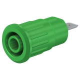 Soclu banană verde 4mm 24A 1kV