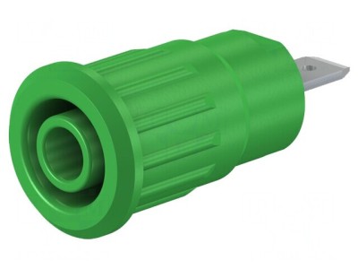 Soclu banană verde 4mm 24A 1kV foto