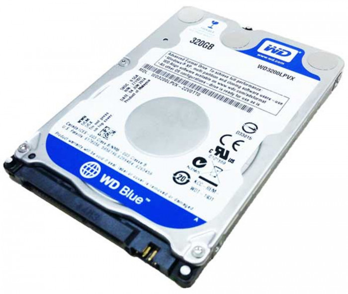 69. Hard Disk Laptop WD Scorpio Blue WD3200BEVT 320GB, 5400rpm, 8 MB, SATA 2