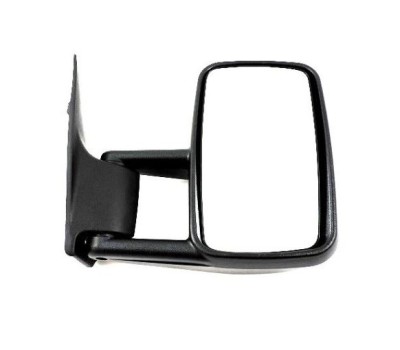 Oglinda usa exterioara Mercedes Sprinter 208-414, 01.1995-2006, partea Dreapta, ajustabil manual; carcasa neagra; sticla convexa; lung, Aftermarket foto