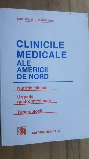 Clinicile medicale ale Americii de Nord -Nutritie clinca,urgente gastrointestinale,tuberculoza