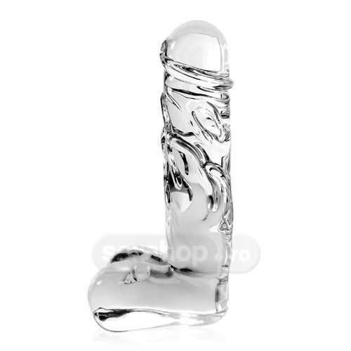 Dildouri de sticla - Icicles Penis Realist Dildo din Sticla Nr 40