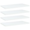 vidaXL Plăci Bibliotecă Albe 40x20x1.5cm, Set 4 Bucăți, PAL, Rafturi Mobilă Living, &Icirc;nlocuire Raft, Stocare Suplimentară