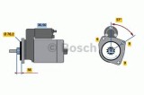 Starter VW TRANSPORTER IV bus (70XB, 70XC, 7DB, 7DW, 7DK) (1990 - 2003) BOSCH 0 986 016 190