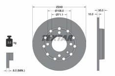 TEXTAR 92325803 PRO Disc frana foto