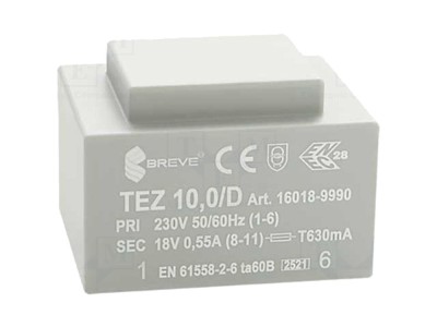 Transformator &amp;icirc;ncapsulat 10VA 230V 18V foto