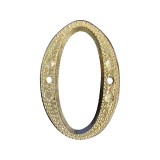 Cumpara ieftin Numar din metal pentru usa / poarta, auriu, 43 mm, cifra 0