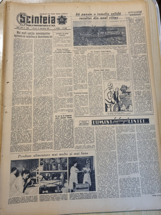 scanteia 12 septembrie 1956-art. iasi,barlad,petrosani,baia mare,botosani