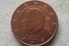 MONEDA 5 EURO CENTI 2013-BELGIA foto