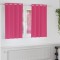 vidaXL Perdele cu perdele 2 pcs Roz intens 140 x 140 cm Poliester