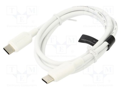 Cablu USB 2.0 USB C VENTION 1m alb nichelat foto