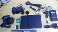 CONSOLA SONY PLAYSTATION 2 SCPH-77004+ JOC GTA3 RUNE +2 MANETE SONY + ACCESORII foto